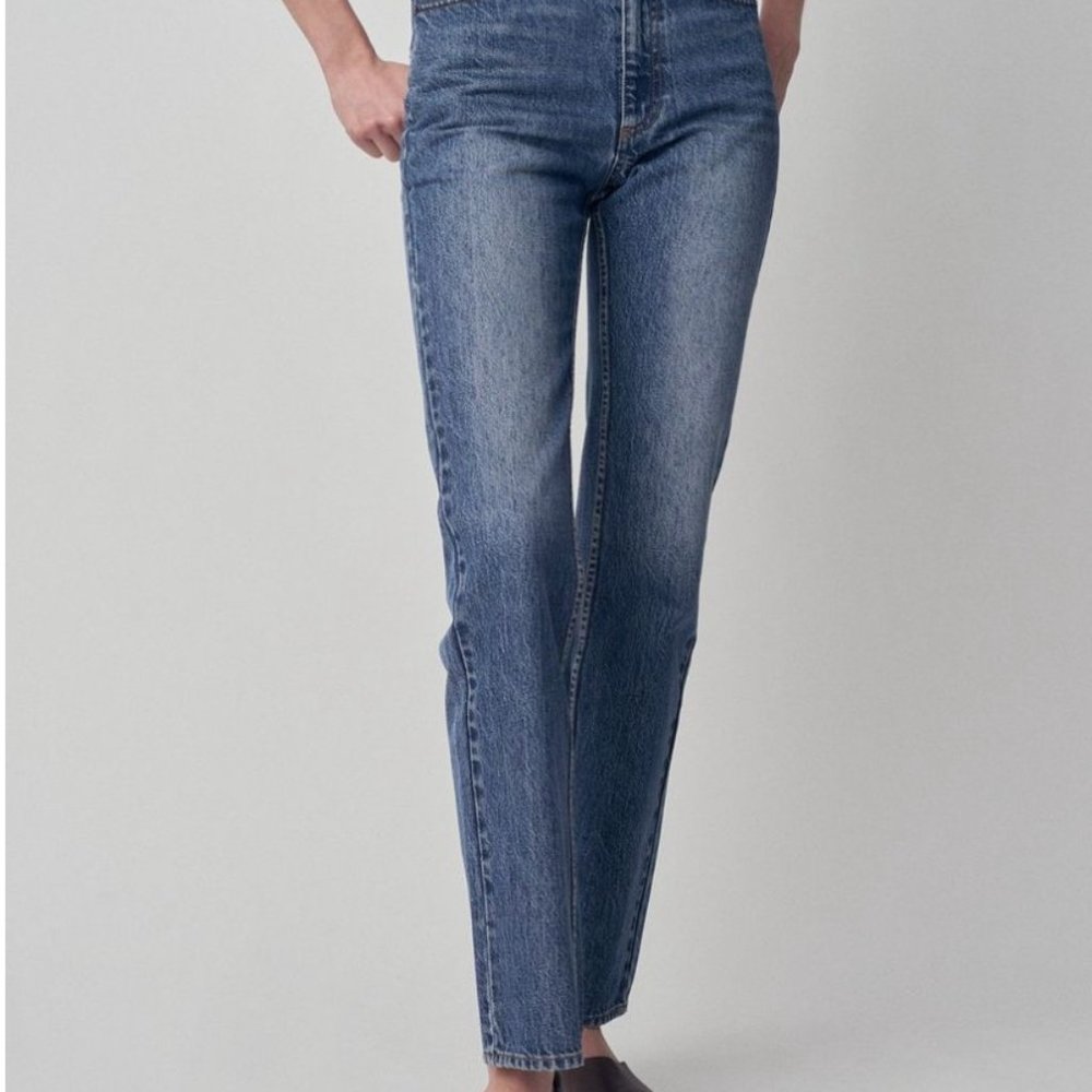 NWT Co Collections Blue Straight-Leg Jeans, Size 25 - Picture 6 of 6